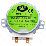 Двигун (мотор) тарілки НВЧ 220V 4W, метав.вал 11мм - A - 8