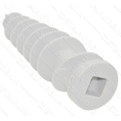 Шнек насадки-соковыжималки для мясорубки Zelmer - 986.9022 / 00798159 (L154мм d38мм квадрат 15*15) 2