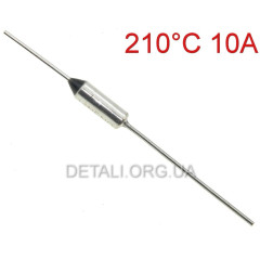 Термопредохранитель 210°C 10А250V RY01