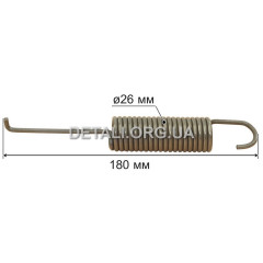 Пружина барабана (бака) Samsung DC61-70216G (L180 / d26)
