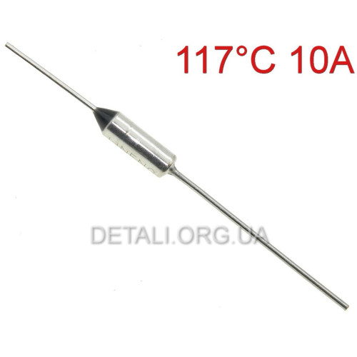 Термозапобіжник 117°C 10А250V RY01
