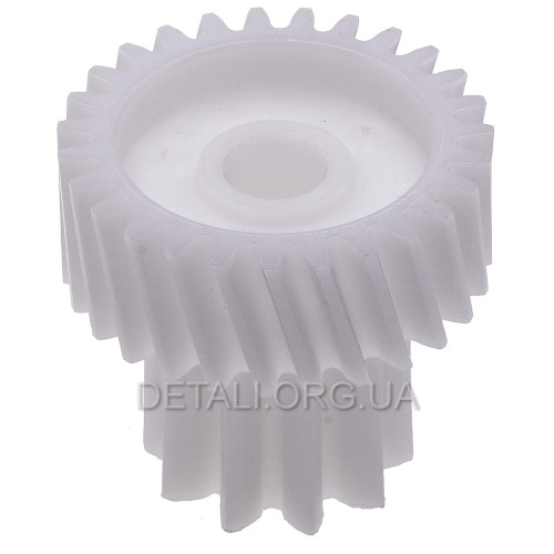 Шестерня (мала) м'ясорубки Braun G1100C D49,5/31мм/зуби 27-ліво*10-прямо