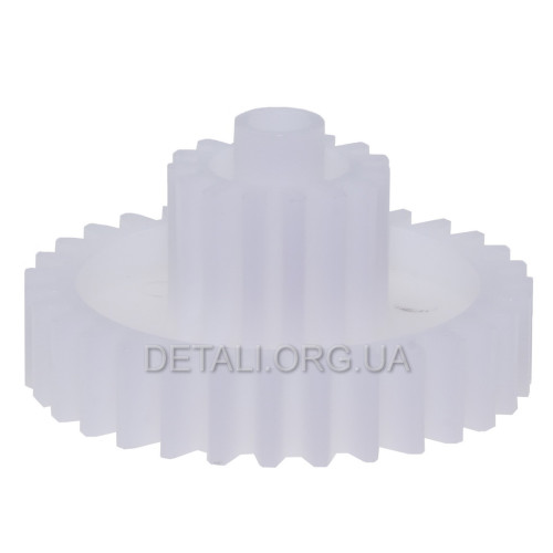 Шестерня мясорубки Delfa /Saturn /Vitek оригинал D 66мм/29мм z1 31 прямо z2 15 прямо h1 36мм h2 14мм
