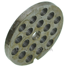 Сітка м'ясорубки DeLonghi 6020070039 61,8мм, d 9мм, отв 8мм, товщ 5,8мм 2
