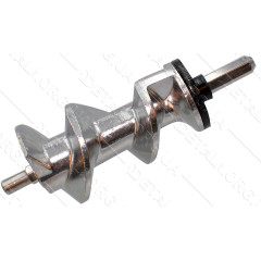 Шнек мясорубки L128 D1 7mm квадрат D2 8mm наружный шестигранник + пластиковая втулка