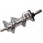 Шнек мясорубки L128 D1 7mm квадрат D2 8mm наружный шестигранник + пластиковая втулка