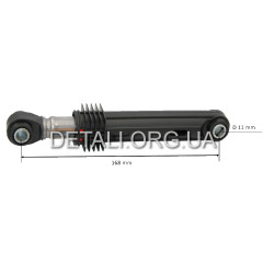 Амортизатор стиральной машины Samsung 100N мц165*10мм*10мм AKS DC66-00343G / 167SU01