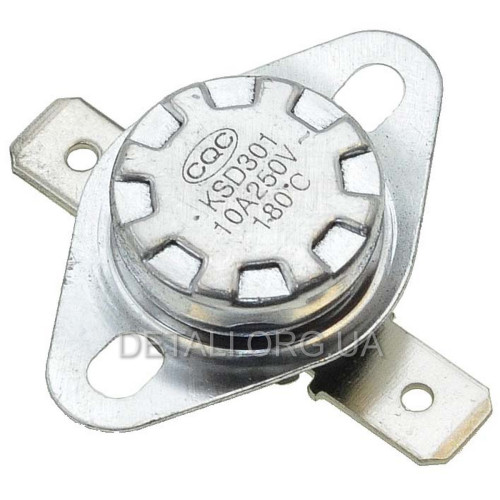 Термореле KSD 301 (180*C 10A, 250V) для утюгов и обогревателей