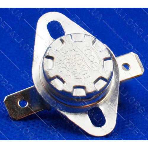 Термореле KSD 301 (165*C 10A, 250V) с кнопкой для утюгов и обогревателей
