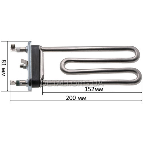 Тен пральної машини Ariston 1700 Вт з отвором