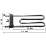 Тен пральної машини Ariston 1700 Вт з отвором