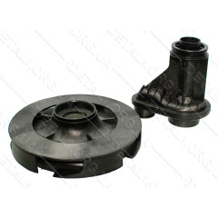 Эжектор пластик разборной для Pedrollo JSW 10 / 15 Dобщ 164 D1 44 D2 30