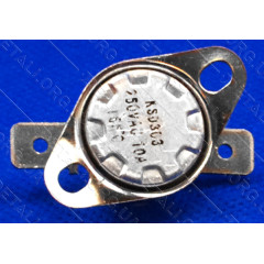 Термореле KSD 301 / KSD 303 (165*C 10A, 250V) для утюгов и обогревателей