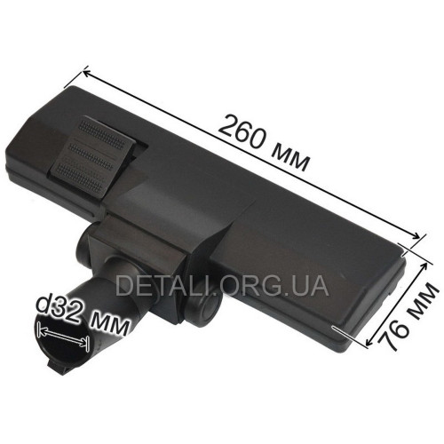 Щетка для пылесоса ковровая открытые колеса 608 d32