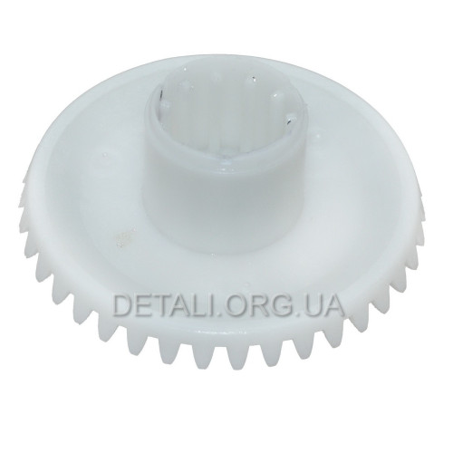 Шестерня мясорубки PHILIPS HR7765 (D75мм/29мм з1 38 прямо з2 12 прямо h 46мм Dвн 8мм)