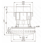 Двигун миючого пилососа d110 h127