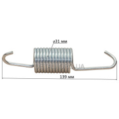 Пружина барабана Атлант AT-09 775355300500 (L139/d31/13 витків)