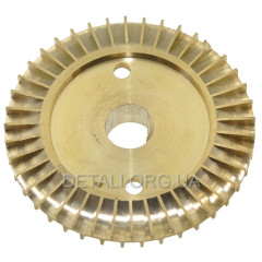 Крыльчатка насоса латунная d 12*60 шлиц 2