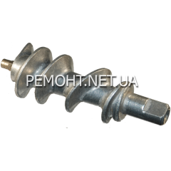 шнек м'ясорубки L142 D1 8mm квадрат D2 17mm шліц внутр різьблення