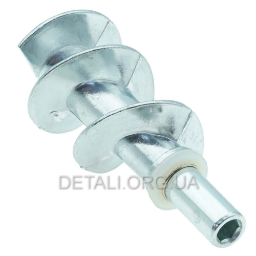 Шнек мясорубки L120 D1 8mm квадрат D2 14mm внутр. шестигранник 8,5мм