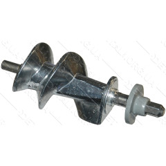 Шнек мясорубки L115 D1 8mm шестиграник D2 8mm наружный шестигранник + пластиковая втулка
