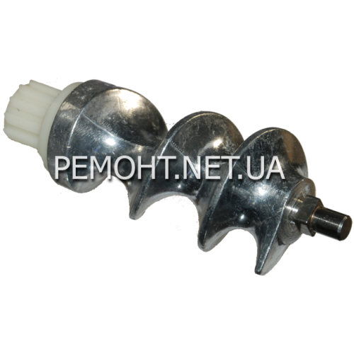 шнек м'ясорубки L128, 5 D1 10mm квадрат пластикова втулка