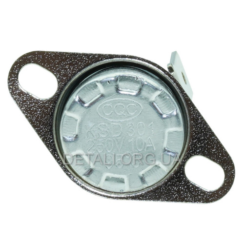 Термореле для утюгов и обогревателей KSD 301 (95C°, 10A, 250V)