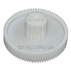 шестерня м'ясорубки D80мм/27мм z1 78 прямо z2 14 прямо h 36мм h2 15мм Dвн 8мм