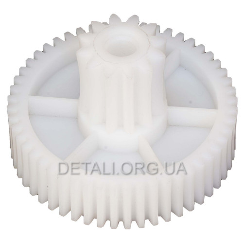 Шестерня мясорубки Moulinex HV6 / HV8 D65мм/24мм z1 52 прямо z2 12 прямо h 42мм h2 17мм Dвн 8мм