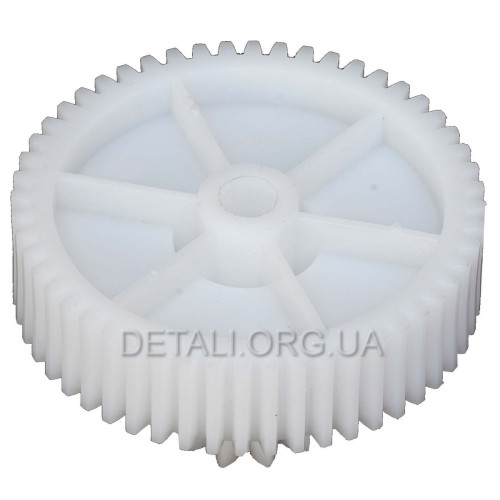 Шестерня мясорубки Moulinex HV6 / HV8 D65мм/24мм z1 52 прямо z2 12 прямо h 42мм h2 17мм Dвн 8мм