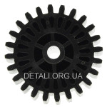 шестерня м'ясорубки Braun 67051414 D62мм/30мм z1 24 прямо z2 8 прямо h 80мм h2 20мм Dвн 8мм