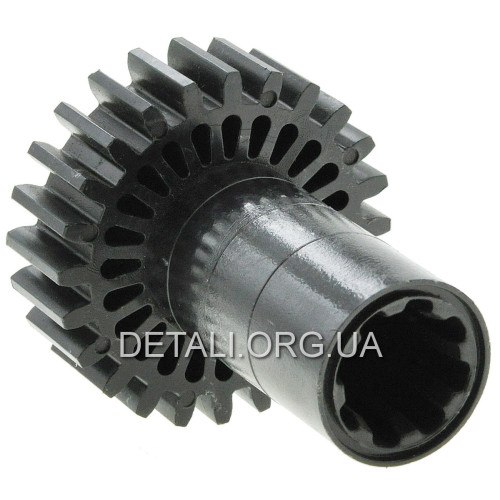 шестерня м'ясорубки Braun 67051414 D62мм/30мм z1 24 прямо z2 8 прямо h 80мм h2 20мм Dвн 8мм