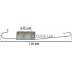 Пружина барабана Whirlpool 481249238392 (L240/d30/21 виток)