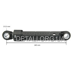 Амортизатор СМА Beko 2816870200, 2816870100 ANSA 110N мц165*11мм*11мм 2