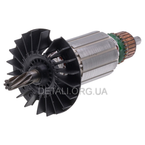Якорь перфоратора Bosch GBH 2-26 DFR/DRE (153*35 7-з/лево) PRO аналог 1614010709