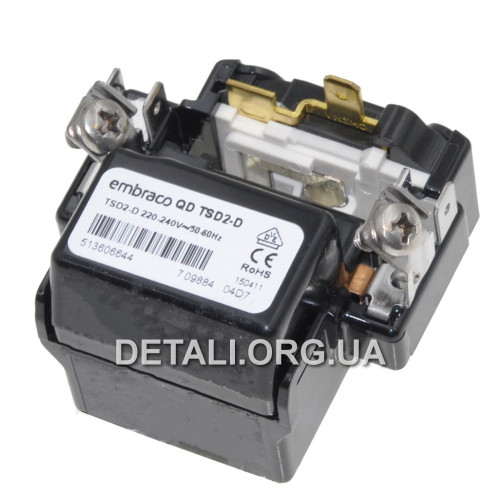 Пуско-захисне реле для холодильника Embraco QD TSD2-D / Bosch 00611445 / Indesit C00299917