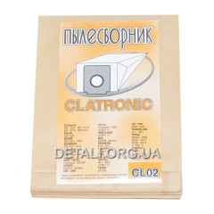 Мешок пылесоса универсальный одноразовый Clatronic CL02 (94*113 / d50 мм / 5шт)