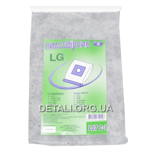 Мешок пылесоса LG L07 C-I (98*108 / d44 мм)