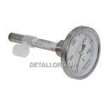 Термометр духовки Pakkens со штуцером (L109 мм / D63 мм / 0-400°C)