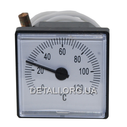 Термометр котла SD Plus (48х48 мм / 0-120°C з капіляром)