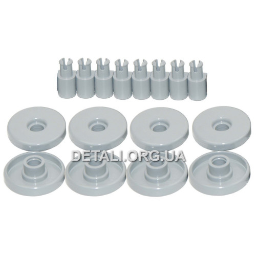 Комплект роликів нижнього кошика ПММ Zanussi 50286965004.
