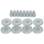 Комплект роликів нижнього кошика ПММ Zanussi 50286965004.