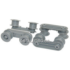 Комплект напрямних з роликами верхнього кошика ПММ Zanussi 50299970009.