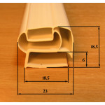 Уплотнительная резина холодильника INDESIT / ARISTON / STINOL (250*480) С00854020