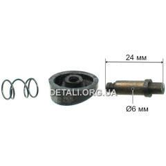 Стопорная кнопка болгарки №11 D6 L24 (DWT 115-125 V/LV/L/S/SV) 2