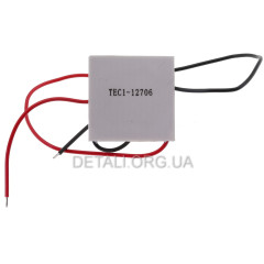 Модуль TEC1-12706 термоэлектрический охладитель Peltier 65Вт 12В 5,8А