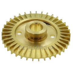 Крыльчатка насоса латунная d 12*60 2 шлица