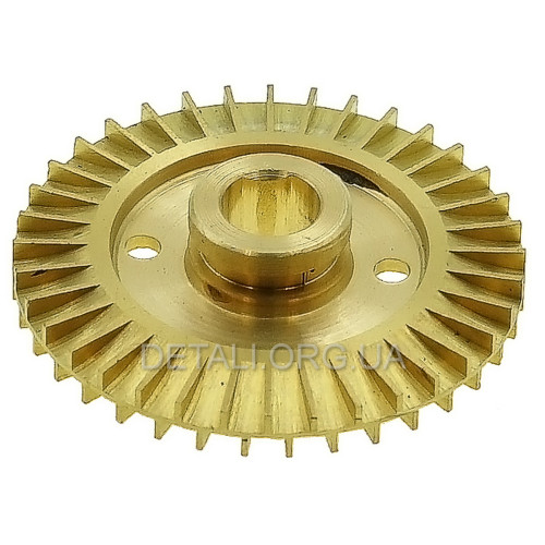 Крильчатка насоса латунна d 12*60 2 шліци