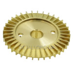 Крильчатка насоса латунна d 12*60 2 шліци