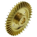 Крильчатка насоса латунна d 12*60 2 шліци